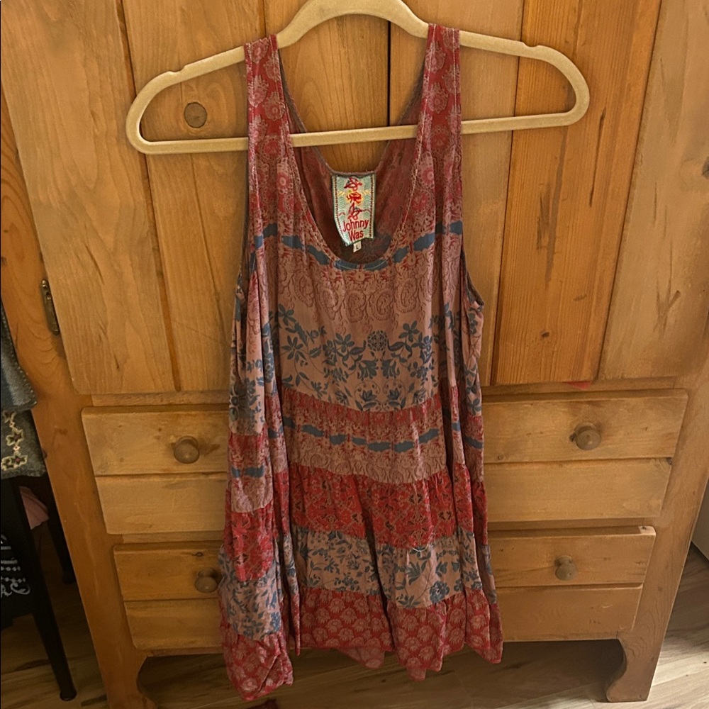 Johnny Was Tiered Sleeveless Tunic Top-Rare